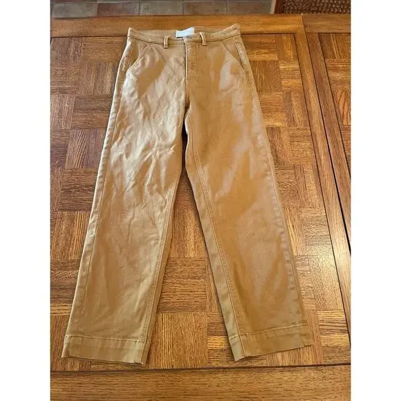 Everlane Straight Leg Crop Harvest Gold size 4 - Picture 2 of 5